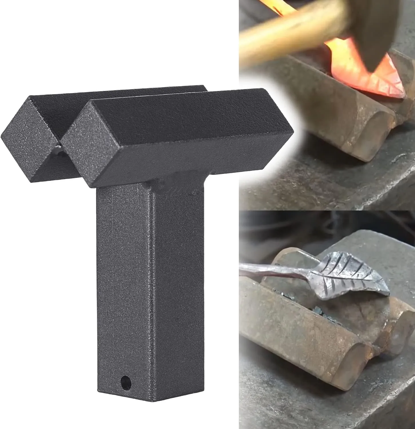 1 Inch Blacksmith Hardy Forming Stake Fuller Blacksmithing Metal forge tool Forging Knife, Leaf and Armor