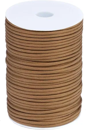 1 Roll Paracord Rope, 328ft 4mm Parachute Cord 7 Strand Utility Paracord Lanyard for Crafting, DIY Projects, Survival, Camping, Hiking, Fishing