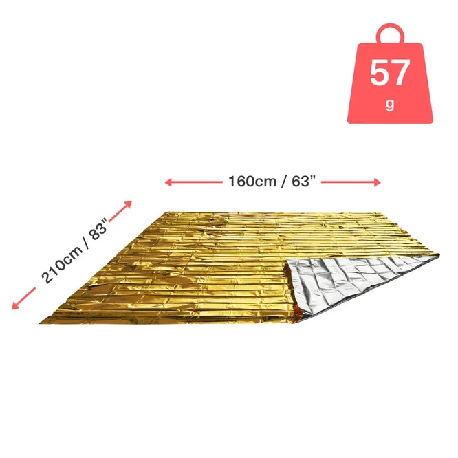10 Insulated Foil Emergency Blankets