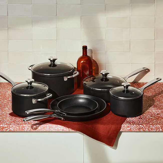 10-Piece Toughened Nonstick Pro Cookware Set