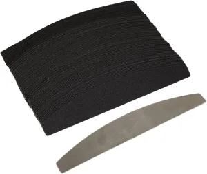 100pcs Replaceable Nail File Set, Half Moon Stainless Steel Nail Files with Emery Board, Disposable Baseboard for Salon Professionals, Lightweight Salon Tools 100pcs Replaceable Nail File Set, Half Moon Stainless Steel Nail Files with Emery Board, Disposable Baseboard for Salon Professionals, Lightweight Salon Tools