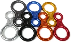 1pc Ring Figure Rappelling Device Durable Climbing Gear for Outdoor Sports for Mountain Climbing Rescue and Skiing Random Color Random Color