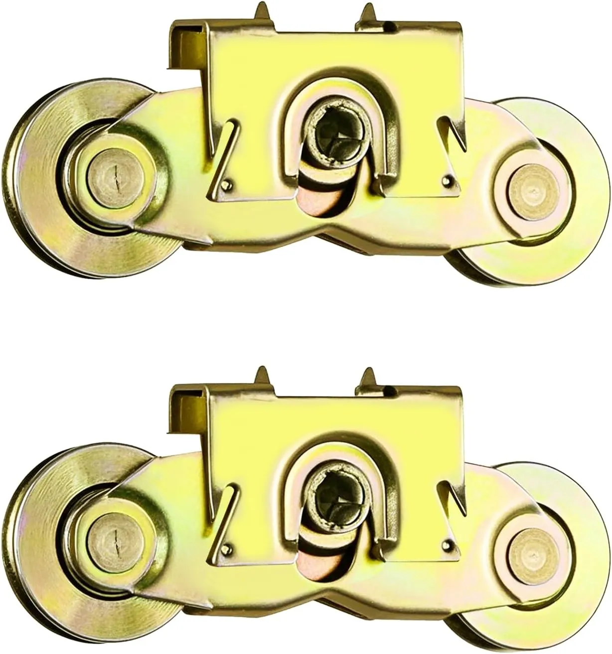 2 Set Gliding Patio Door Tandem Roller Assembly Compatible with Andersen 1997061 (1982 to P),Replaces 1273704 200 Series and 400 Series Tandem Roller (1964 to 1982),1-1/4" Steel Ball Bearing