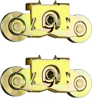 2 Set Gliding Patio Door Tandem Roller Assembly Compatible with Andersen 1997061 (1982 to P),Replaces 1273704 200 Series and 400 Series Tandem Roller (1964 to 1982),1-1/4" Steel Ball Bearing