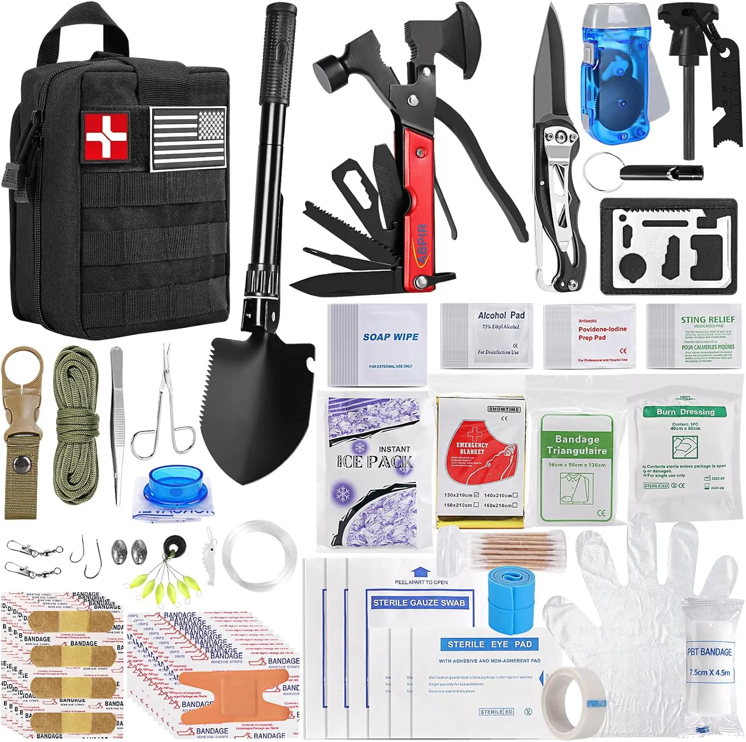 200-in-1 Upgraded Survival Kit: Ultimate Versatility!