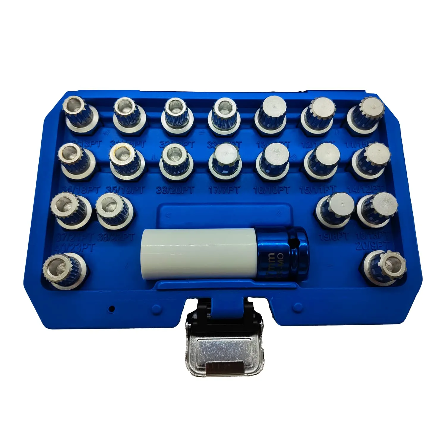 21PCS Wheel Locking Nut Key Kit Compatible with BMW, Wheel Lock Nut Socket Adapter Set, Wheel Anti-Theft Lug Nut Removal Tool, Anti-Theft Screw Remover