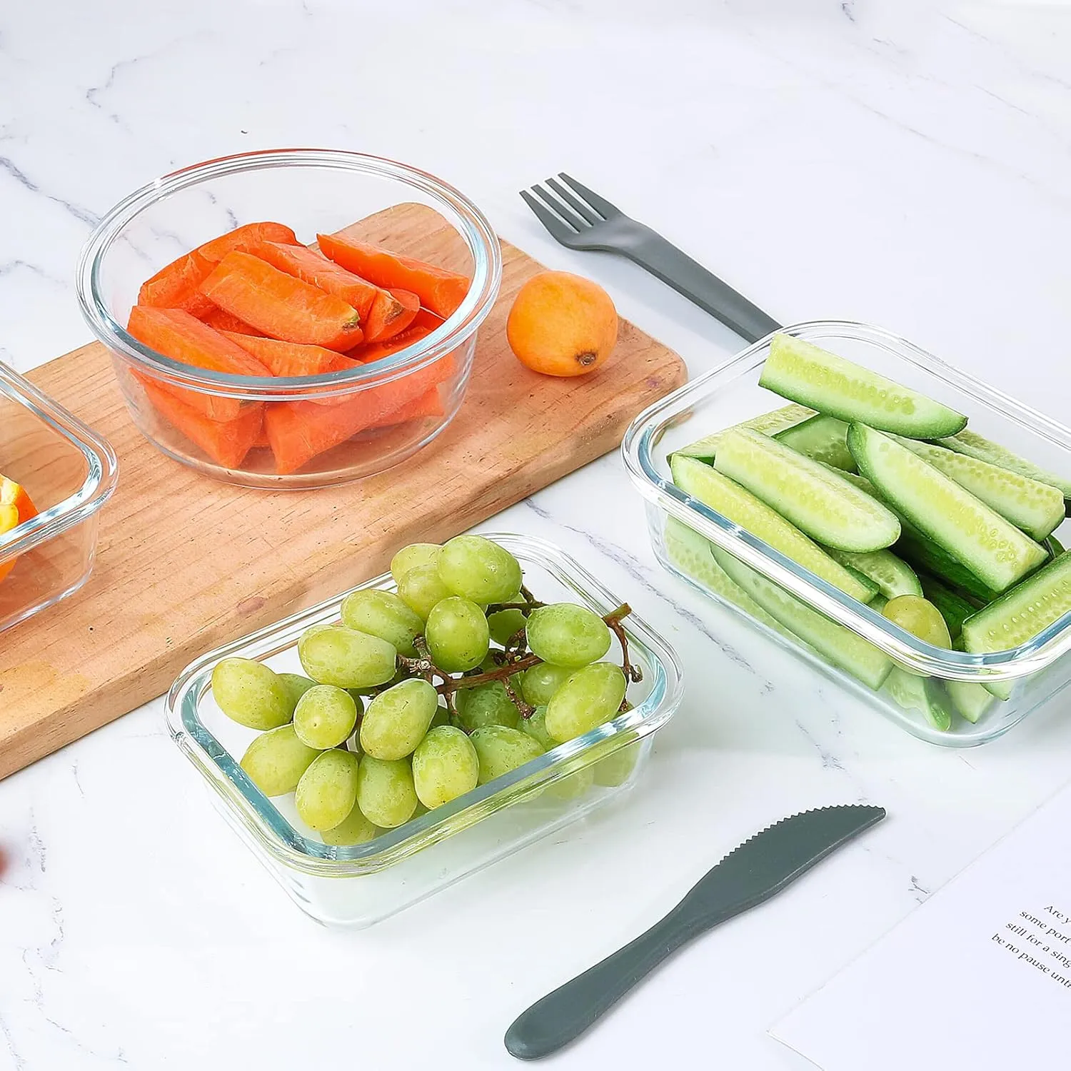 24 Pieces Glass Food Storage Containers Set,Glass Meal Prep Containers-Stackable Airtight Glass Storage Containers with lids,Freezer, Microwave, Oven Safe,Blue