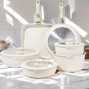 26/16pcs Nonstick Detachable Pot Set Induction Cookware