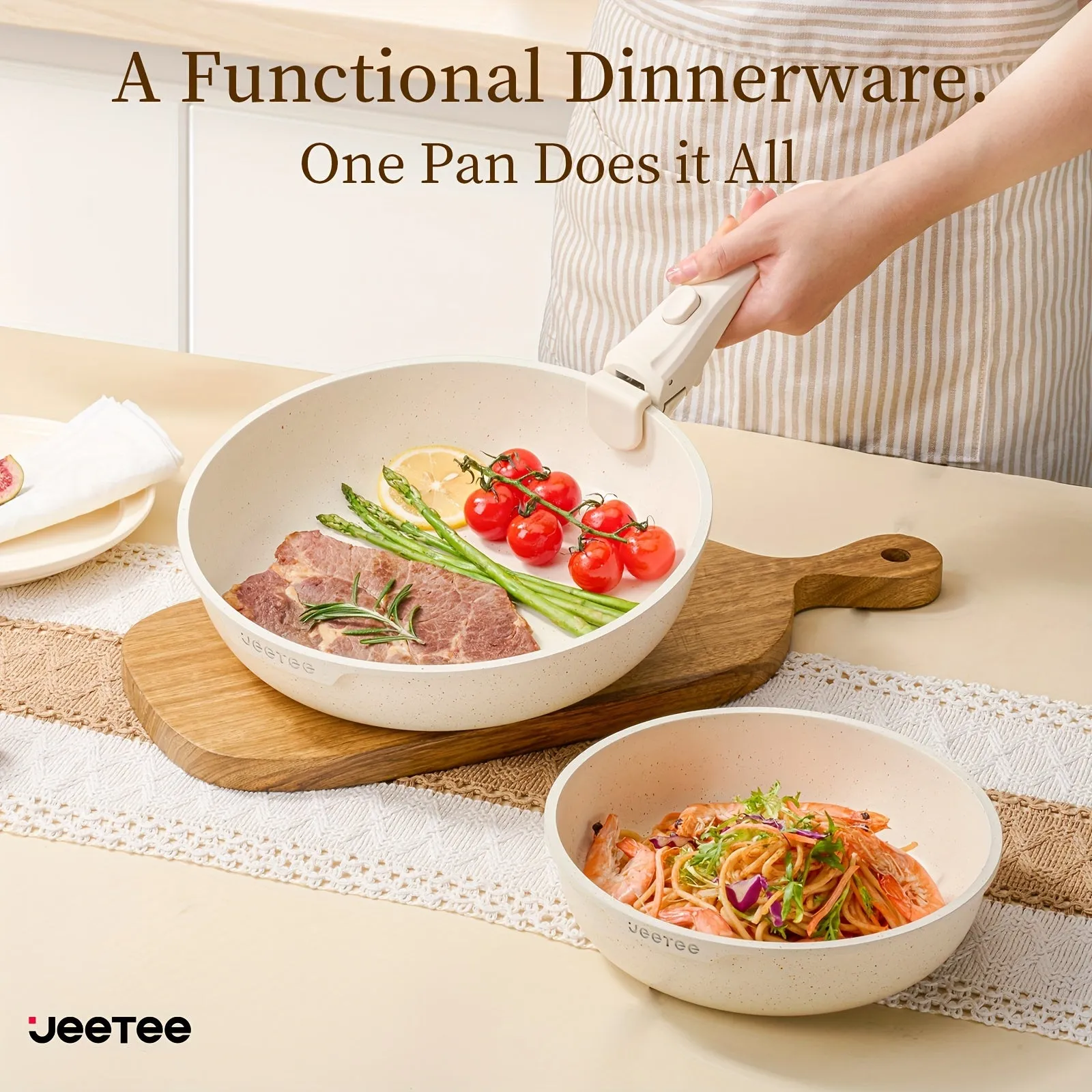 26/16pcs Nonstick Detachable Pot Set Induction Cookware
