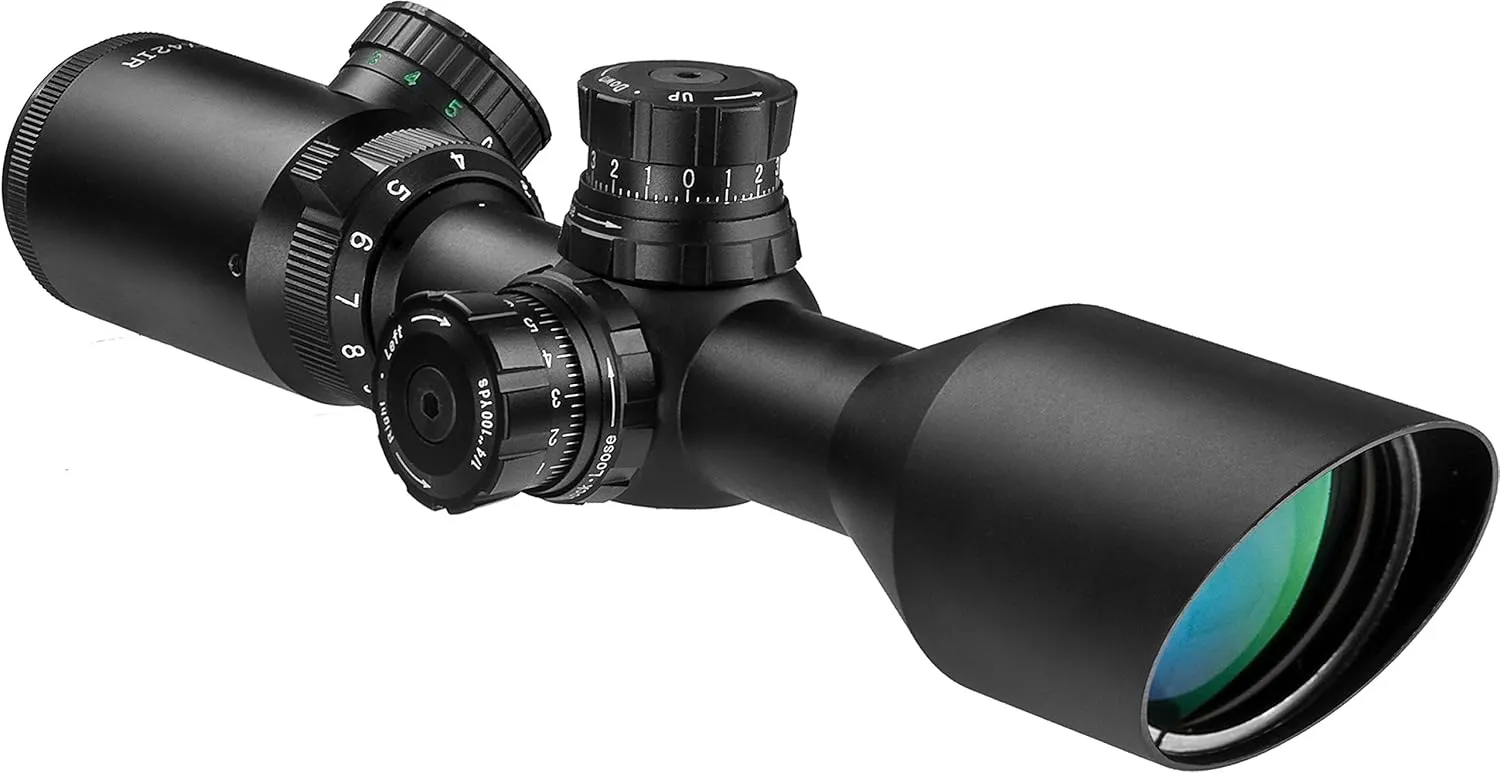 2nd Generation Precision Riflescope with Illuminated Reticle Side Adjustable Parallax for Long Range Shooting & Hunting