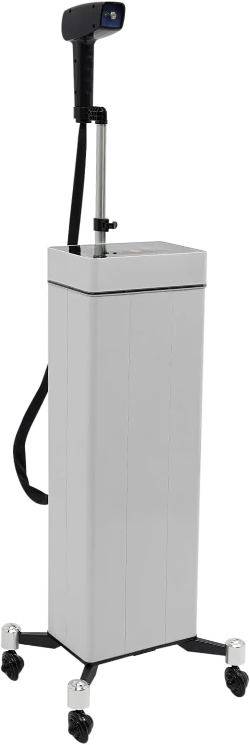 3 in 1 Hair Steamer, Nano Hair Steamer for Deep Conditioning with Intelligent Control Panel & Rolling Base Standing Hair Color Processor Spa Steamer for Hair Nourishment,Hair Care,Scalp Care (White)