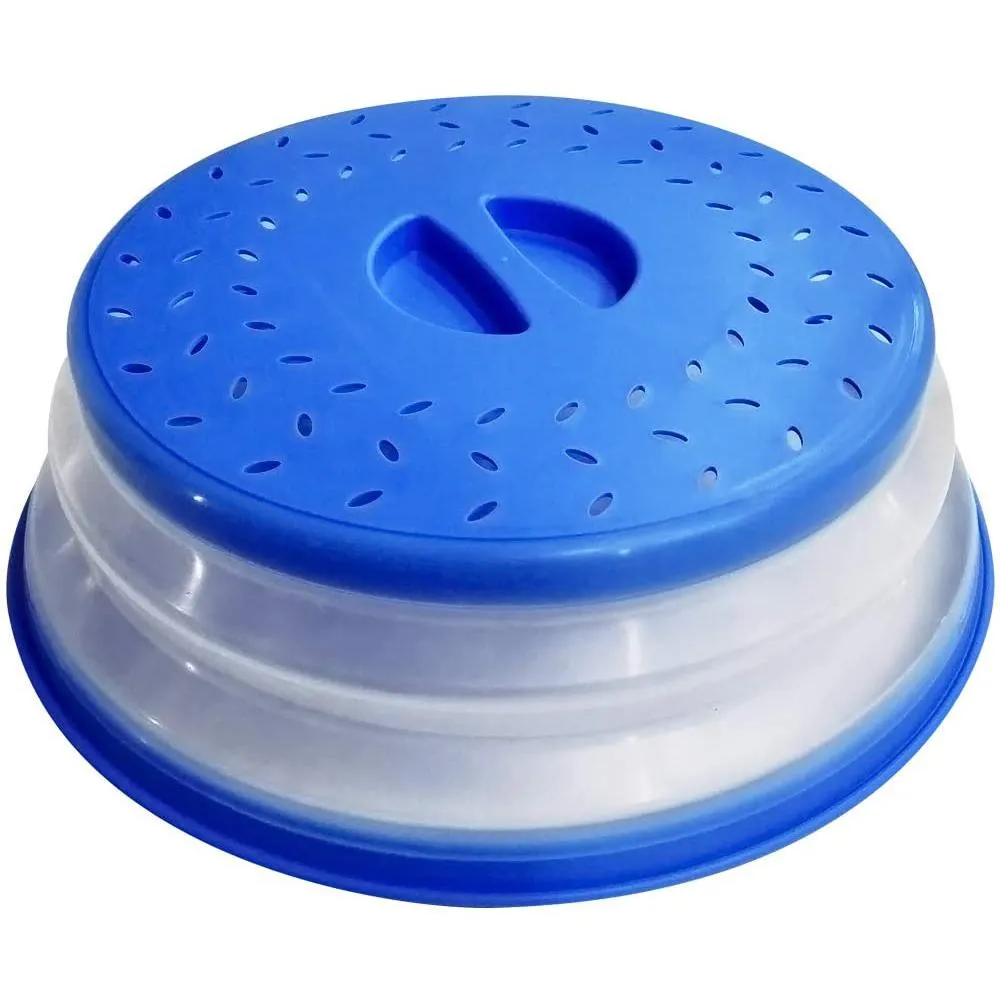 3-Pack: OUZIFISH 10.5 inch Collapsible Food Plate Lid Cover