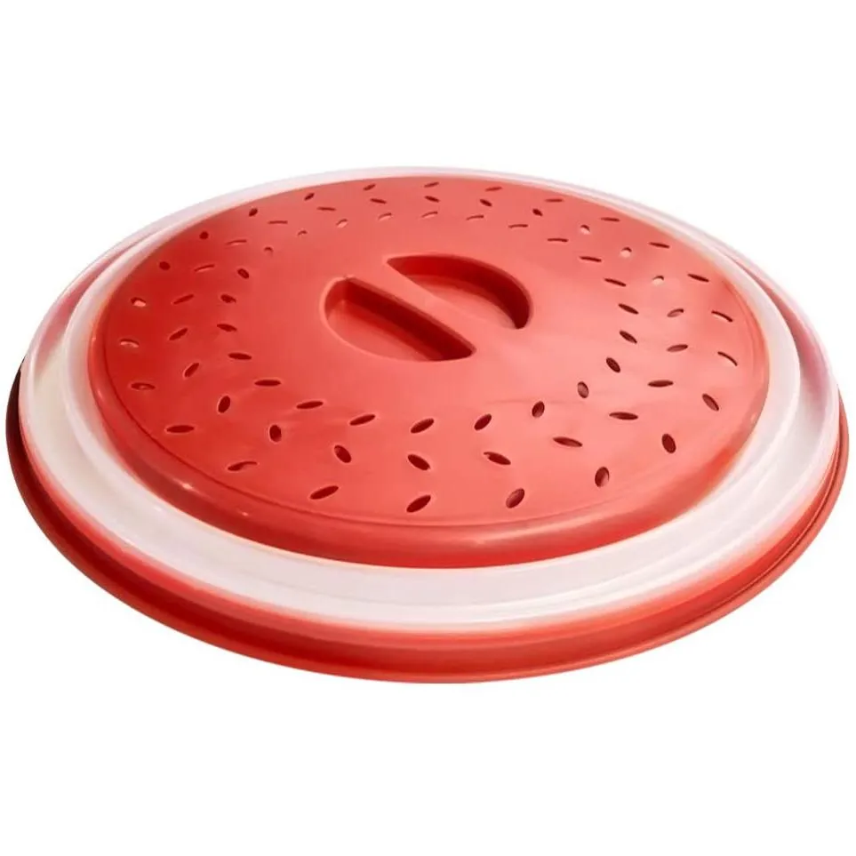 3-Pack: OUZIFISH 10.5 inch Collapsible Food Plate Lid Cover
