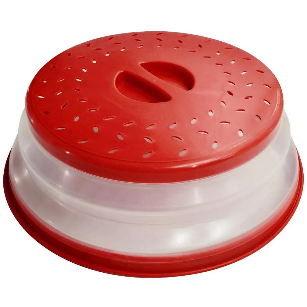 3-Pack: OUZIFISH 10.5 inch Collapsible Food Plate Lid Cover
