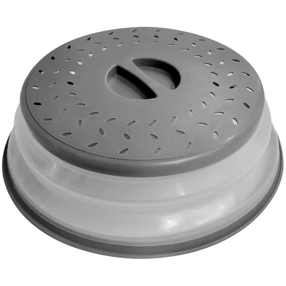 3-Pack: OUZIFISH 10.5 inch Collapsible Food Plate Lid Cover