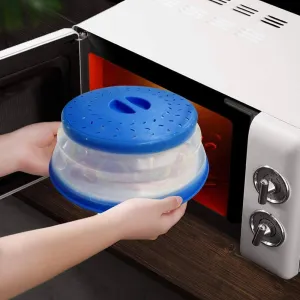 3-Pack: OUZIFISH 10.5 inch Collapsible Food Plate Lid Cover