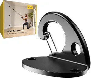 3-Pack Resistance Band Wall Anchor Set, No Weld Wall Mount for Exercise Bands & Suspension Straps – Compact Strength Training Kit for Home Gym Workouts & Physical Therapy