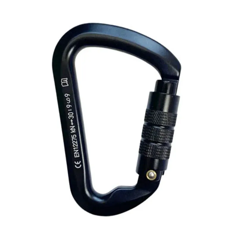 30kN High-Strength Aluminum Carabiner for Rock Climbing