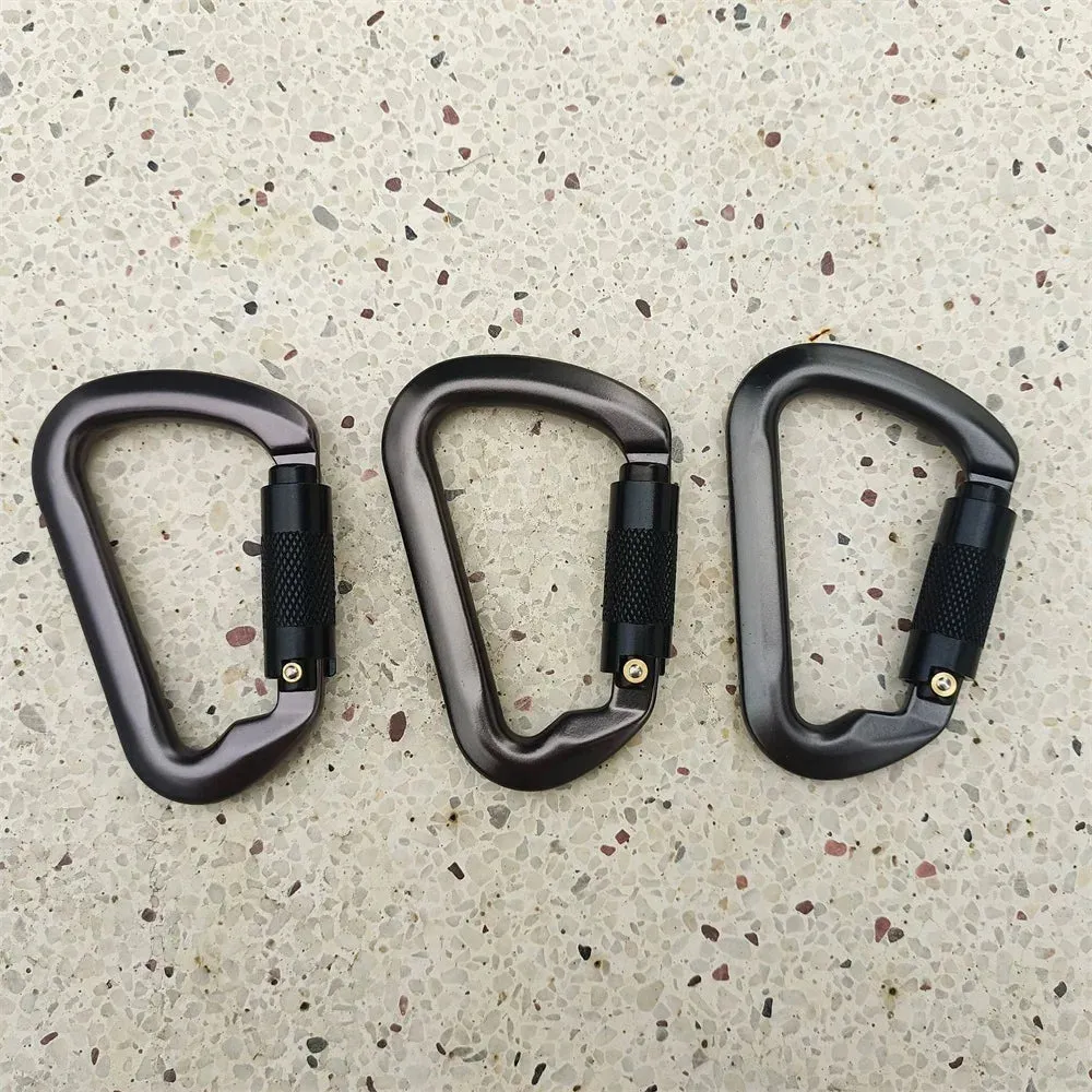 30kN High-Strength Aluminum Carabiner for Rock Climbing