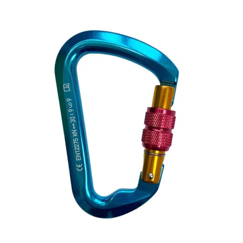 30kN High-Strength Aluminum Carabiner for Rock Climbing