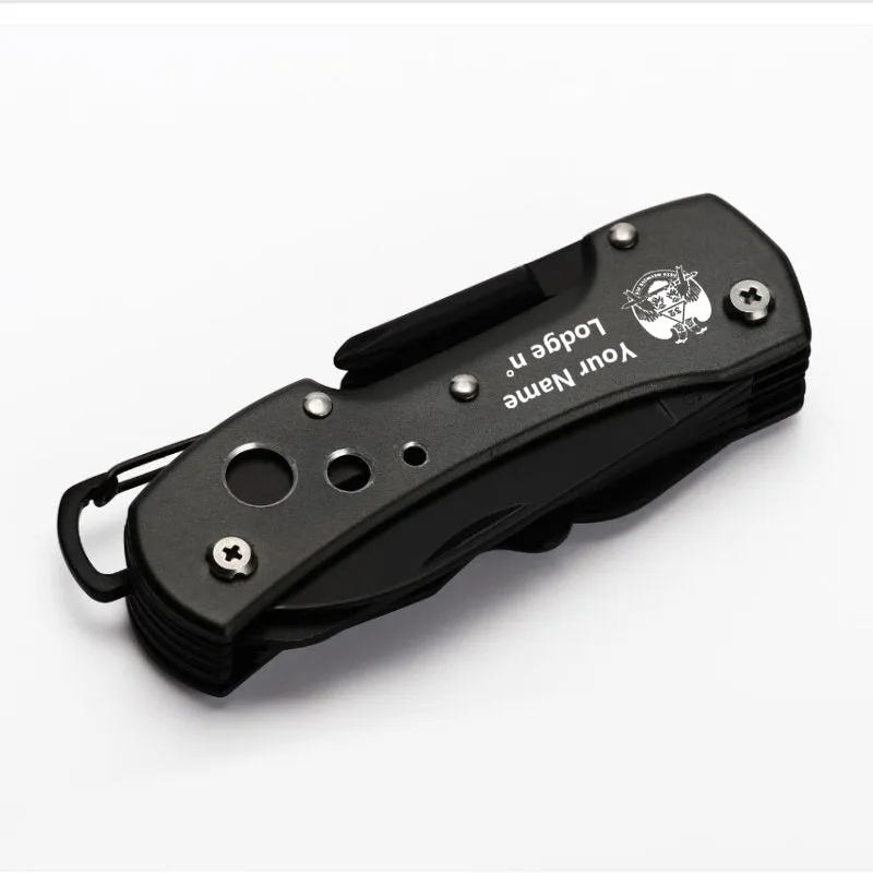 32nd Degree Scottish Rite Pocket Knife - Wings Down Multifunctional