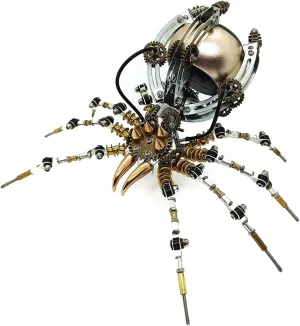 3D Metal Puzzle Spider with Speaker, Assembly 3D Metal Model Kit, Gifts for Boys Teens, Home Decor