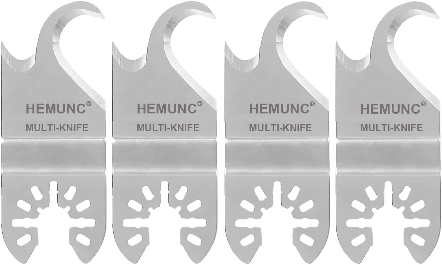 4PCS Oscillating Multitool Saw Blades, Oscillating Multi Tool Hook Knife Blade for Cutting Roofing Shingles, PVC Carpet, and Cardboard, Fit Dewalt Milwukee Rockwell Bosch Dremel Ryobi Ridgid