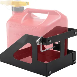 5 Gallon Trailer Gas Can Holder Rack Compatible with No-Spill Gas Can 5 Gallon (20 Liter) Fit for Trailers Trucks, with Anti-Theft Lock