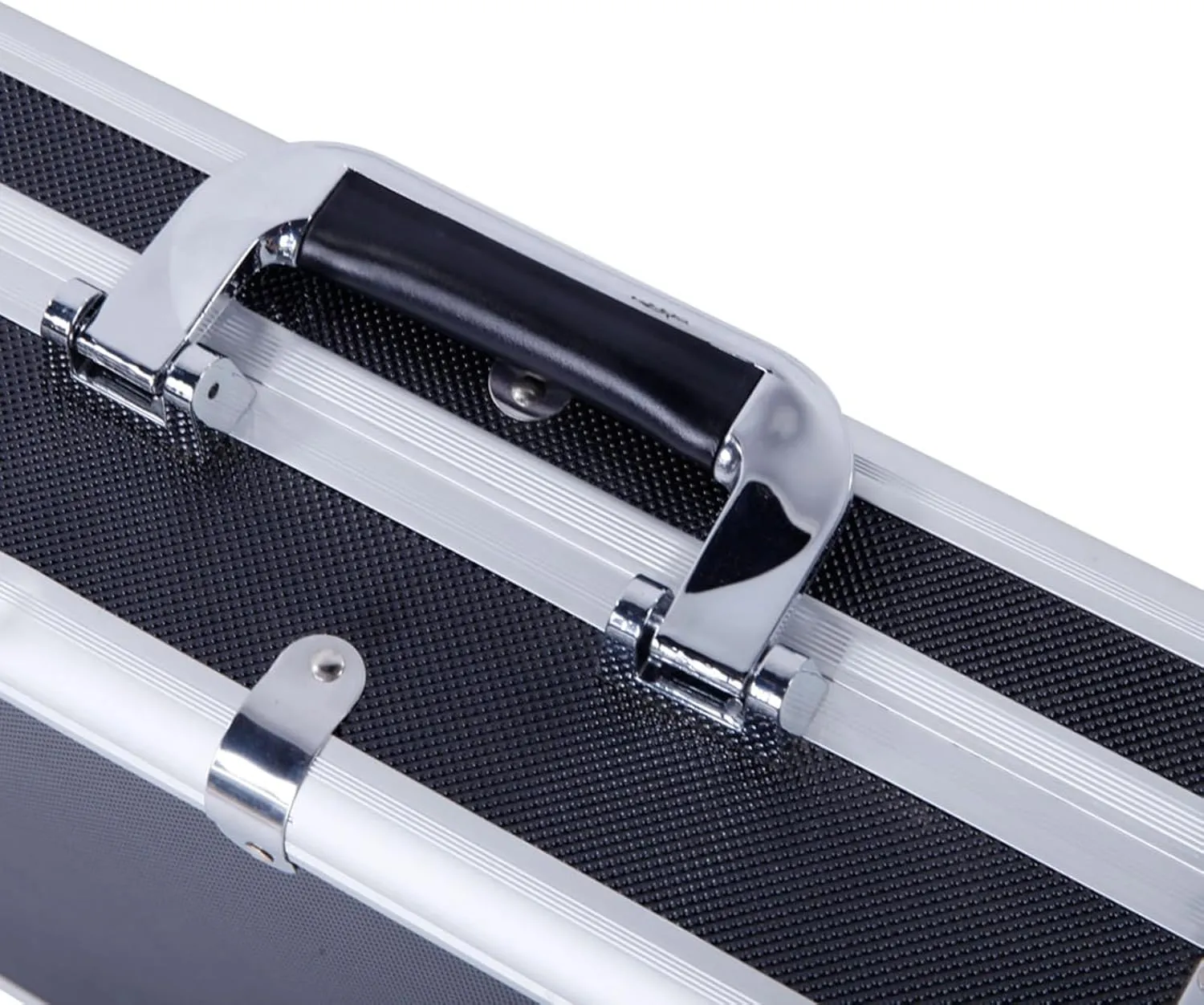 54 Inch Aluminum Rifle Hard Case with Foam Padding,Portable Locking Shotgun Storage Box Pistol Handgun Lock Box with 2 Key Locks,Protective Long Gun Pistol HandGun Box,Hard Storage Carry Case
