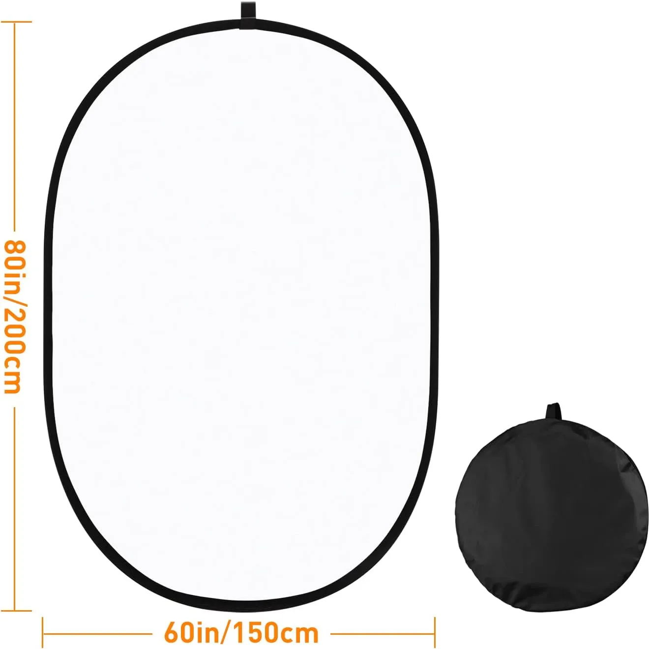 60"x80"/150x200cm Lighting Studio Soft Light Diffuser, Collapsible Pop Out Disc Panel Reflector Diffusion with Carrying Bag for Studio Outdoor Portrait, Product Photography, Video Shooting
