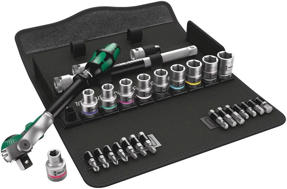 8100 SC 9 Speed Ratchet Set Imperial 1/2 28 PC 1/2" Drive