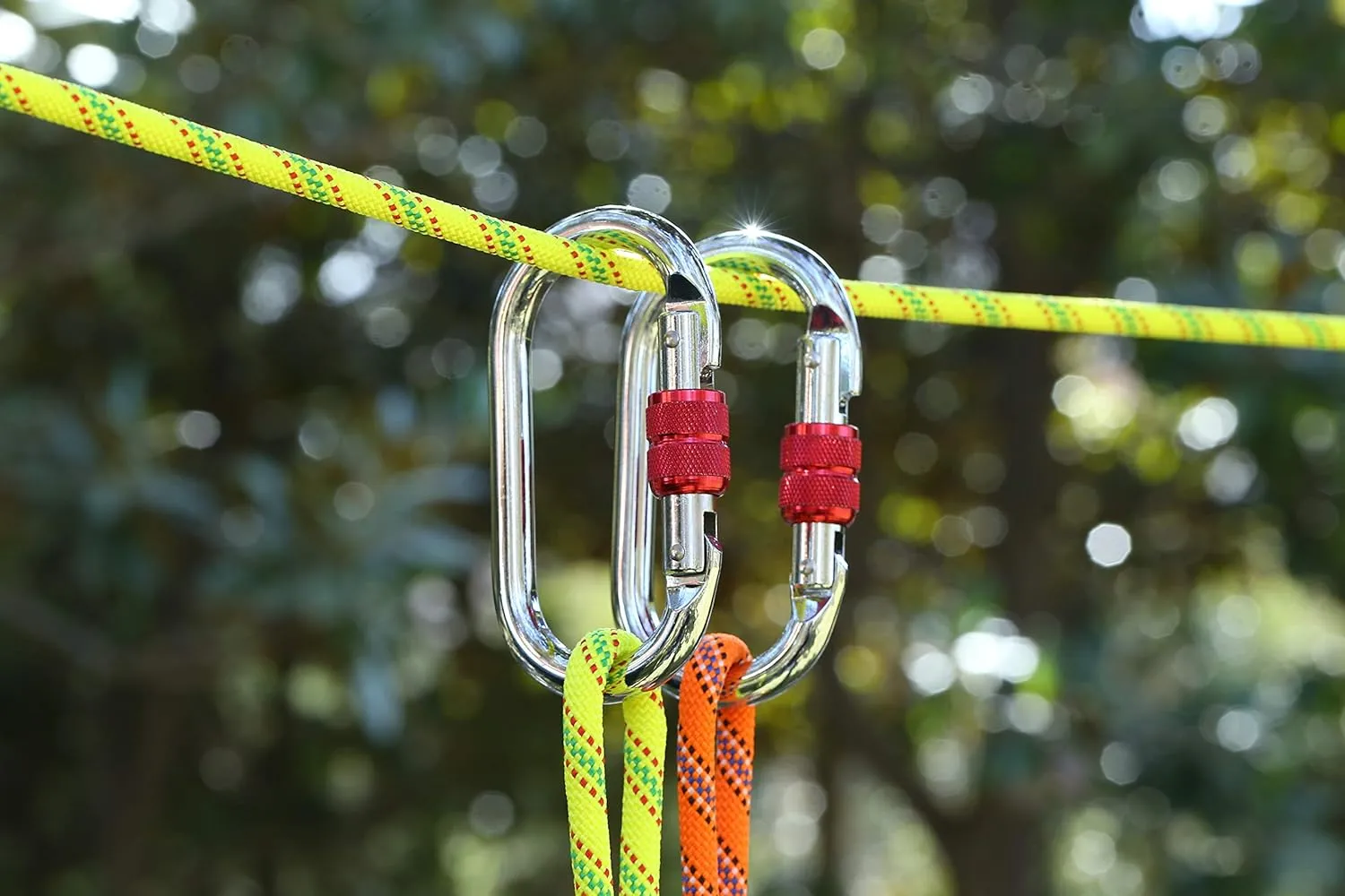 8MM Climbing Rope, 32ft/65ft/98ft/165ft/246ft High Strength Outdoor Safety Static Rock Climbing Rope, Escape Rope, Rappelling Rope, Fire Rescue Parachute Rope