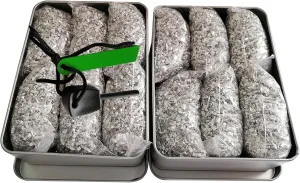 99% Pure Magnesium Fire Starter Kit – 6 Bags   Ferro Rod in Waterproof Tin for Camping, Survival, Hiking, Bushcraft