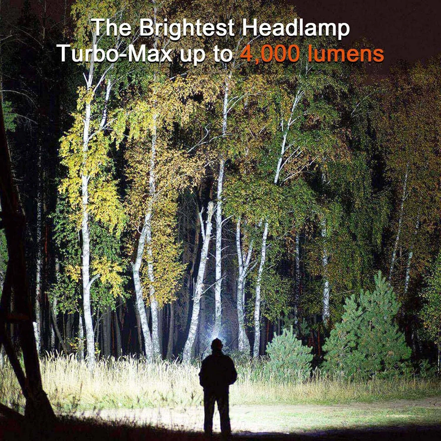 ACEBEAM H30 Brightest Headlamp Max 4000 High Lumens White Light   Red Light   UV Light, Head Lamp Outdoor Led Rechargeable, Best Head Lights for Camping, Hiking, Searching and Hunting