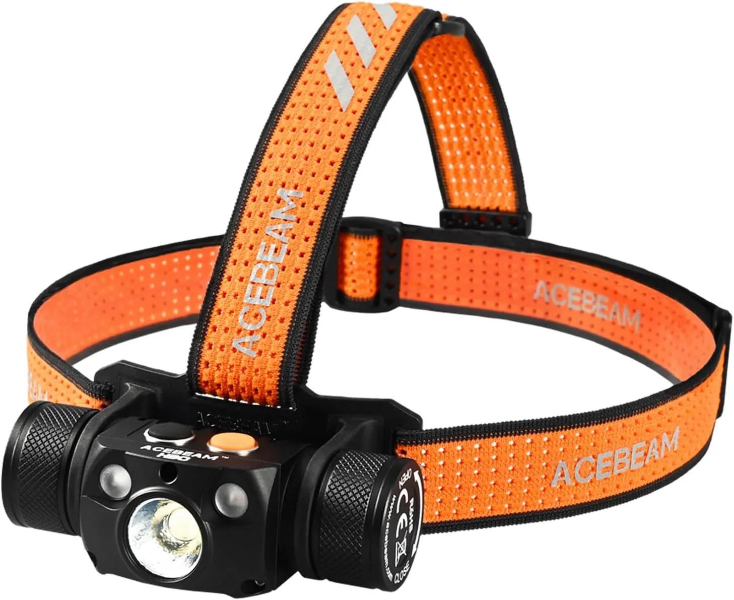 ACEBEAM H30 Brightest Headlamp Max 4000 High Lumens White Light   Red Light   UV Light, Head Lamp Outdoor Led Rechargeable, Best Head Lights for Camping, Hiking, Searching and Hunting