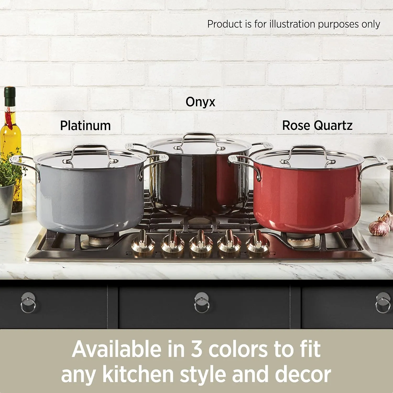 All-Clad FusionTec Ceramic Universal Pan 4.5 Quart Induction Oven Broiler Safe 500F Pots and Pans, Cookware Platinum
