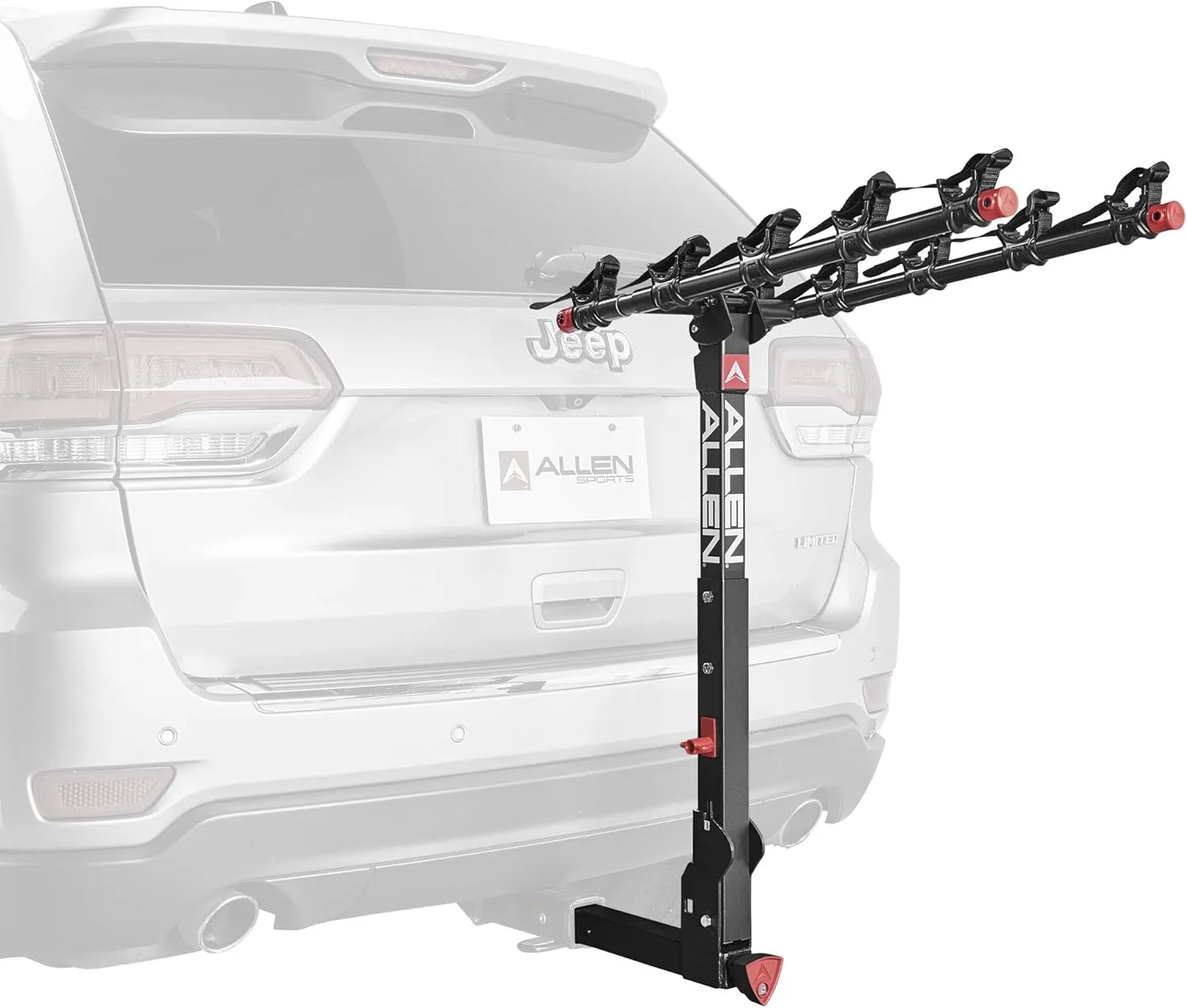 Allen Sports Deluxe  Locking Quick Release 5-Bike Carrier for 2 in. Hitch, Model 850QR,Black