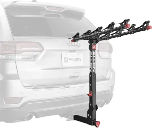 Allen Sports Deluxe  Locking Quick Release 5-Bike Carrier for 2 in. Hitch, Model 850QR,Black