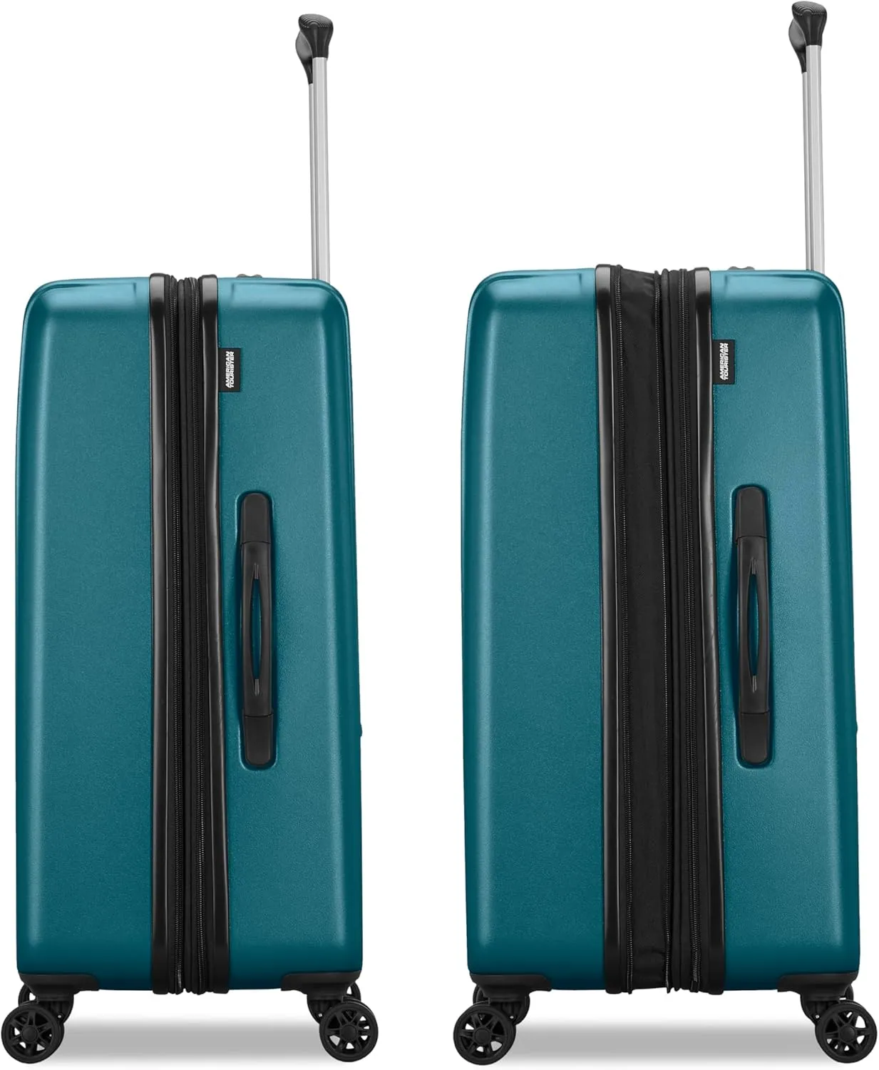 American Tourister Westridge Hardside Luggage Set with Spinner Wheels, Teal, 3PC Set (CO/M/L)