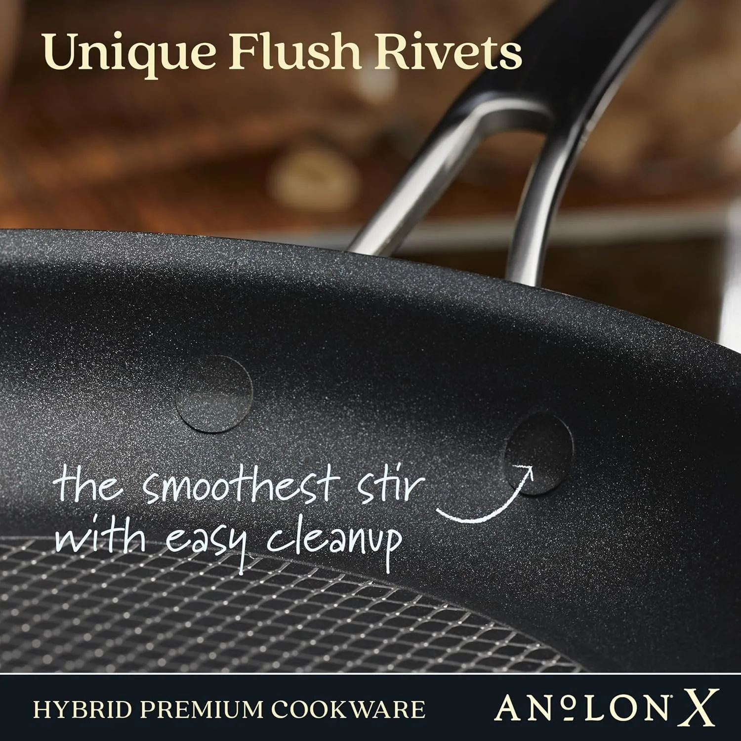 Anolon Anolon X Hybrid Nonstick Nonstick Cookware Induction Pots and Pans Set, 12 Piece - Charcoal Gray