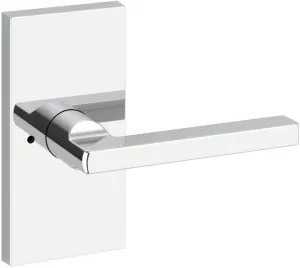 Baldwin PVSQUCFR260 PV.SQU.CFR Square Privacy Door Lever Set with 5 Inch Rectangle Rose from The Reserve Collection