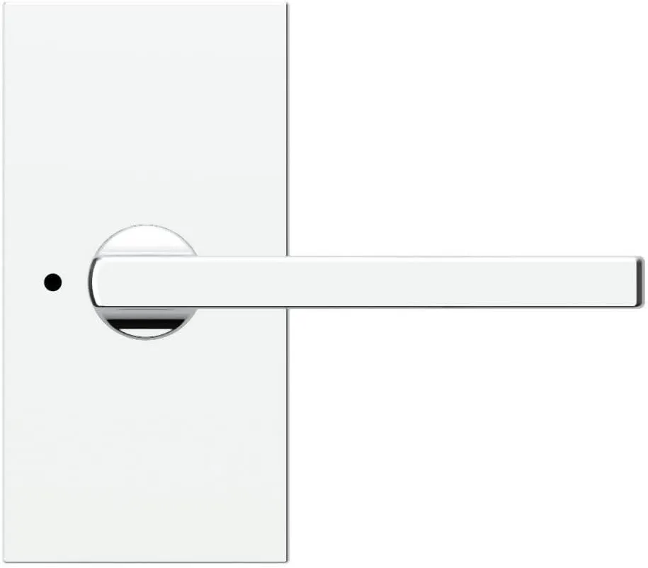 Baldwin PVSQUCFR260 PV.SQU.CFR Square Privacy Door Lever Set with 5 Inch Rectangle Rose from The Reserve Collection