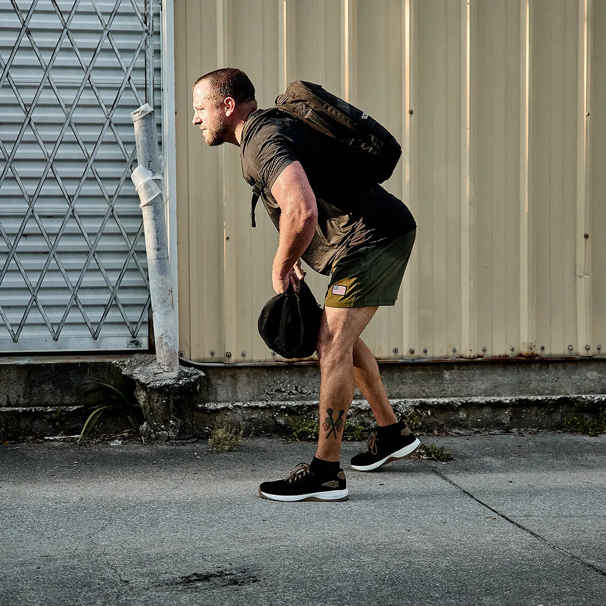 Ballistic Trainers - Black   White W / Coyote Reflective Spearhead
