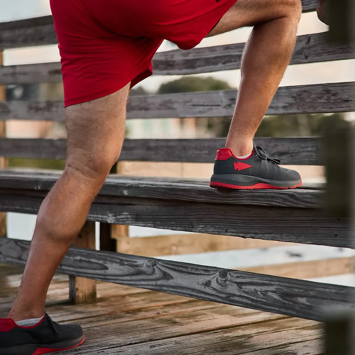 Ballistic Trainers - Wolf Grey   High Risk Red W / Red Reflective Spearhead