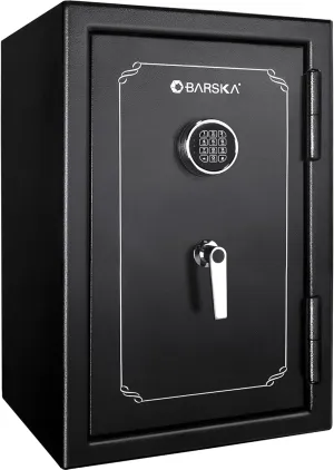 BARSKA AX12674 Fireproof Digital Keypad Vault Safe 4.35 Cu Ft, AX12674 Standard,Black