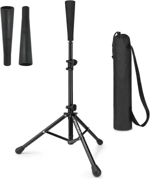 Batting Tee,Baseball Tee,Softball Tee, Batting Tee for Kids,Teens,Adults Baseball Hitting Practicing. Include 2 Pcs Replaceable Rubber Topper And Carrying Bag.Adjustable Height|Portable|Collapsible.