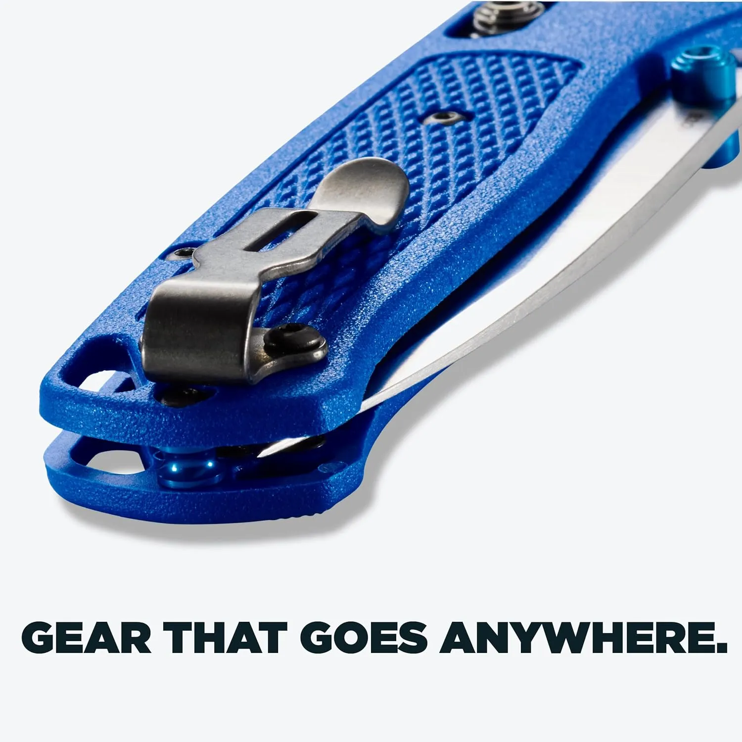Benchmade - Bugout 535 EDC Knife with Blue Grivory Handle (535)