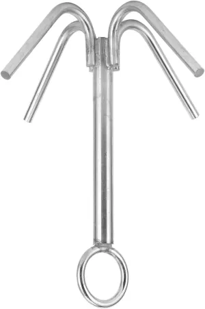 Boat Anchors, 316 Stainless Steel 4-Claw Anchor with Strong Grasping Ability Anti Rust Grappling Hook for Marine Boat Yacht Hardware Boat Grapnel Lightweight and Portable for Outdoor