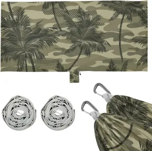 Camouflage Fashion Tree Camping Hammock Single Portable Hammocks 330 lbs Capacity with 2 Tree Straps and Attached Carry Bag,Perfect for Outdoor,Indoor,Beach,Camping,Travel