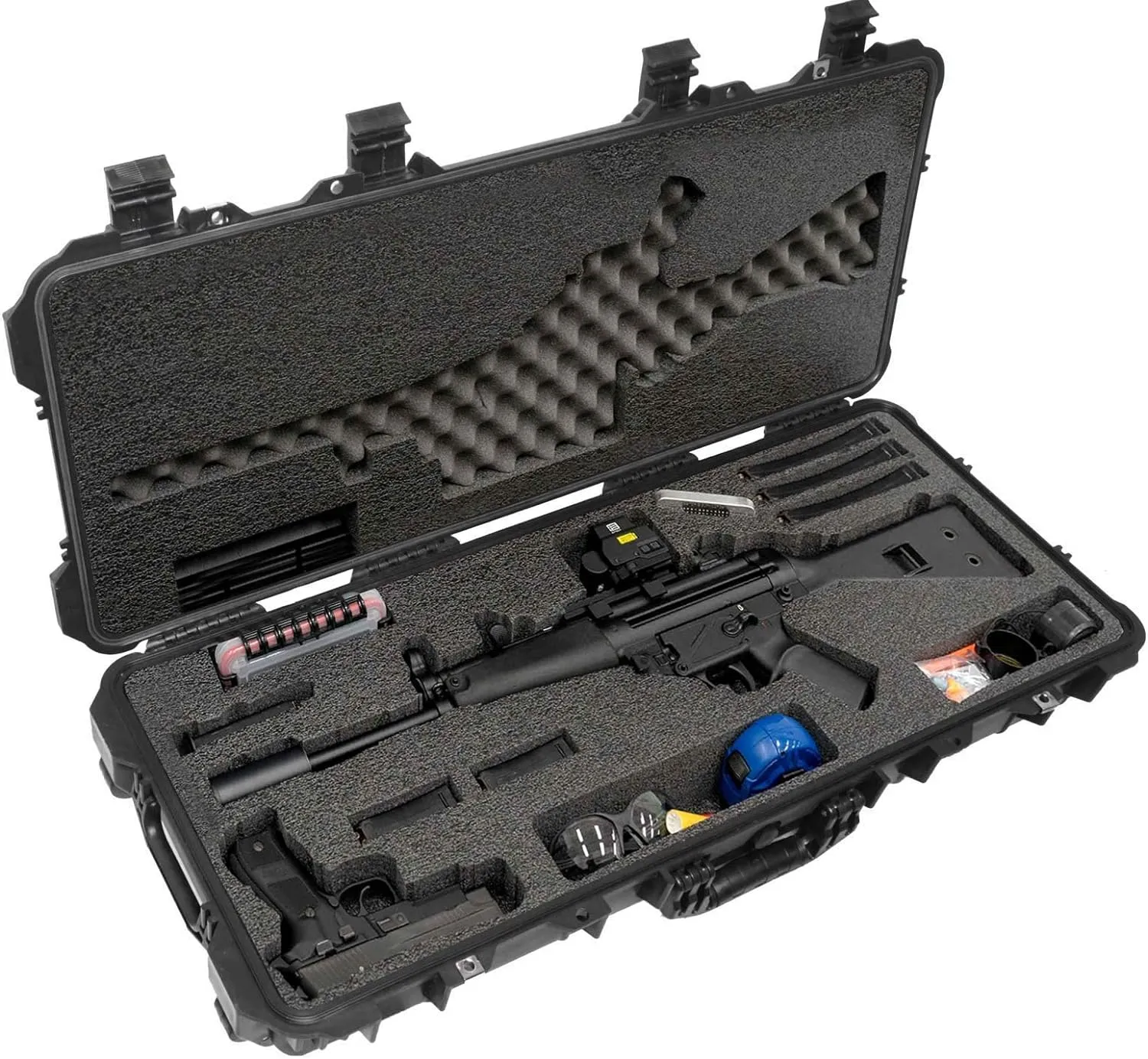 Case Club Case fits HK MP5 or Clones in Pre-Cut Waterproof Case with Accessory Box and Silica Gel to Help Prevent Gun Rust (Gen 2)